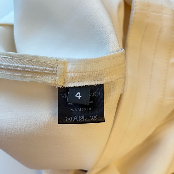 VICTOR ALFARO Straight Leg Cream Trousers, 4 - Picture 4 of 7